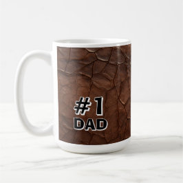#1 Papa Leder-Look Kaffeetasse