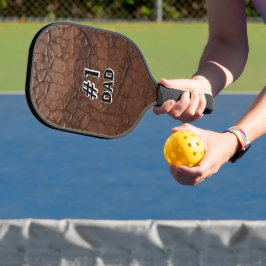 #1 Papa Leder-Look Pickleball Schläger