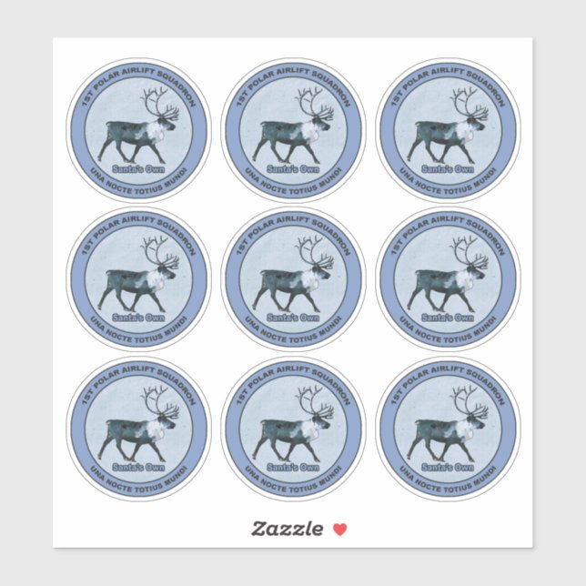 1. PAS des Weihnachtsmanns - Subdued Sspecial Aufkleber (Blatt)