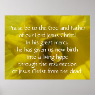 1 Peter 1:3 Poster