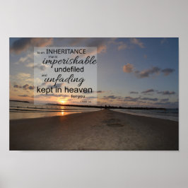 1 Peter 1:4 Poster Druck | Ewiges Erbe