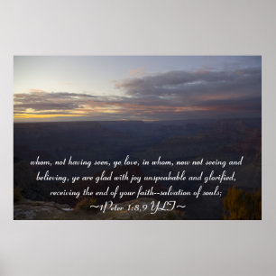 1 Peter 1:8,9 Poster