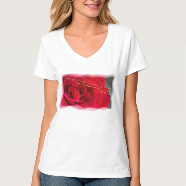 1 Peter 1:9 T-Shirt (Vorderseite)