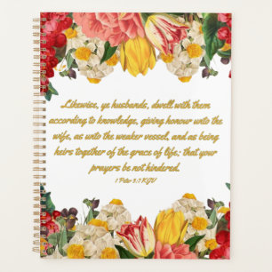 1 Peter 3:7 Bible Verse Kalenderplaner Planer
