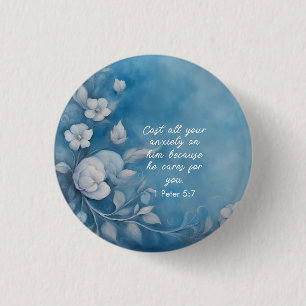 1 Peter 5:7 Bibelverse Bild Button