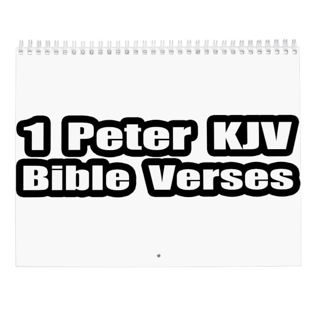 1 Peter KJV Bible Verses Quotes Kalender (Rückseite)