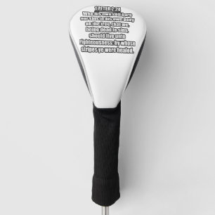 1 Petrus 2:24 Lutherbibel-Vers Golf Headcover