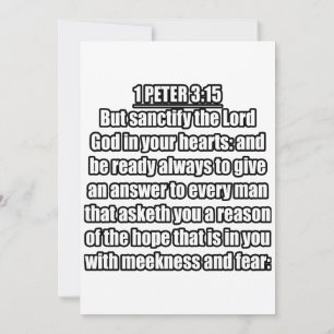 1 Petrus 3:15 KJV Bibelvers Einladung