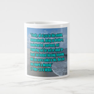 1 Petrus 3:8-9 WEBU Mug Jumbo-Tasse
