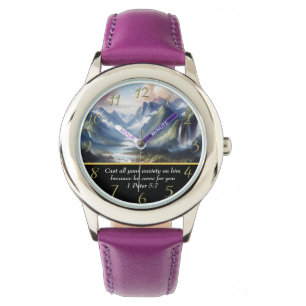 1 Petrus 5:7 Bergsee Armbanduhr
