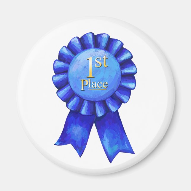 1. Platz Blue Ribbon Magnet (Vorne)