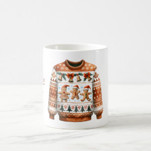 1. Platz Gewinner Ugly Sweater Contest Gingerbrett Kaffeetasse