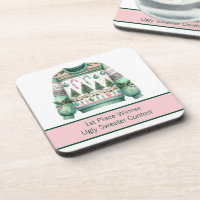 1. Platz Gewinner Ugly Sweater Contest Green Pink