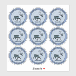 1. Polar-Luftbrücke des Weihnachtsmanns - gedämpft Aufkleber