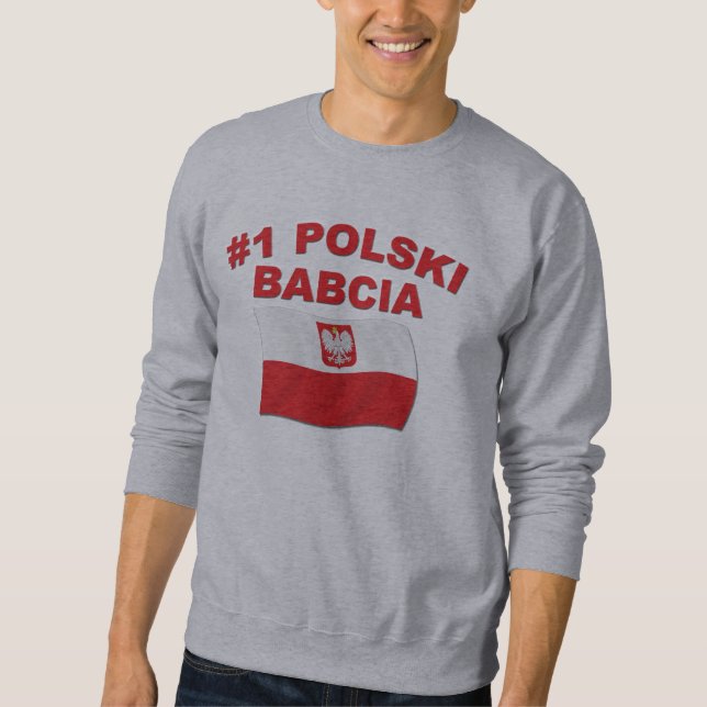 #1 Polski Babcia Sweatshirt (Vorderseite)