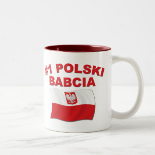 #1 Polski Babcia Zweifarbige Tasse