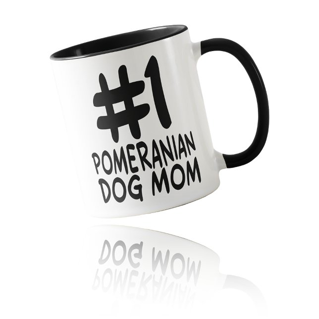 #1 Pomeranian-Hundemutter - Weltbeste Fell-Mutter Tasse (#1 Pomeranian Dog Mom - World's Best Fur Mom Mug)