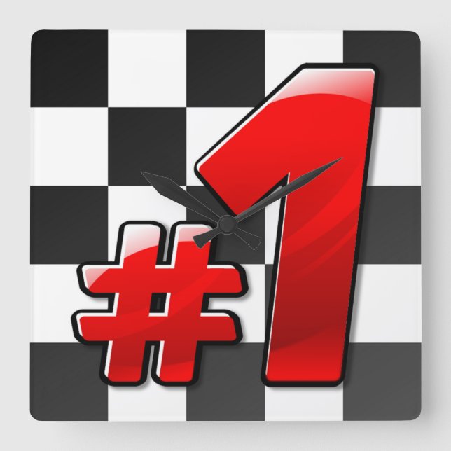 1 QUADRATISCHE WANDUHR (Vorderseite)