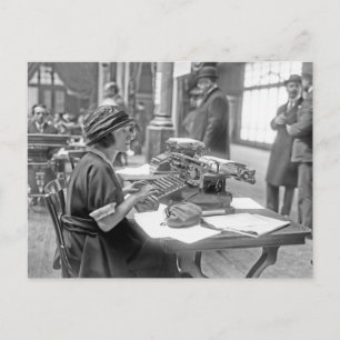1. Rechenmaschinen-Wettbewerb 24. April 1921 Postkarte