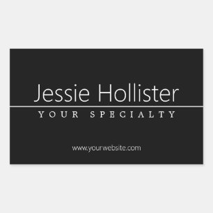 1 RECHTECKIGER AUFKLEBER