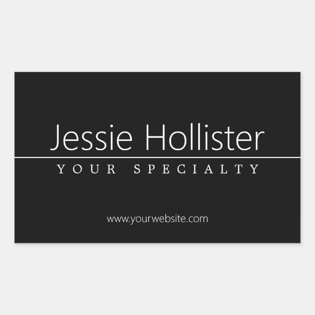 1 RECHTECKIGER AUFKLEBER (Vorderseite)