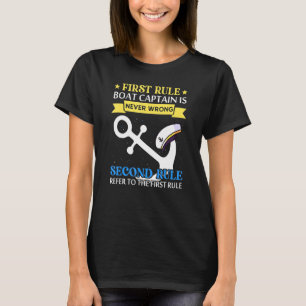 1. Regel Bootsführer ist nie falsch T-Shirt