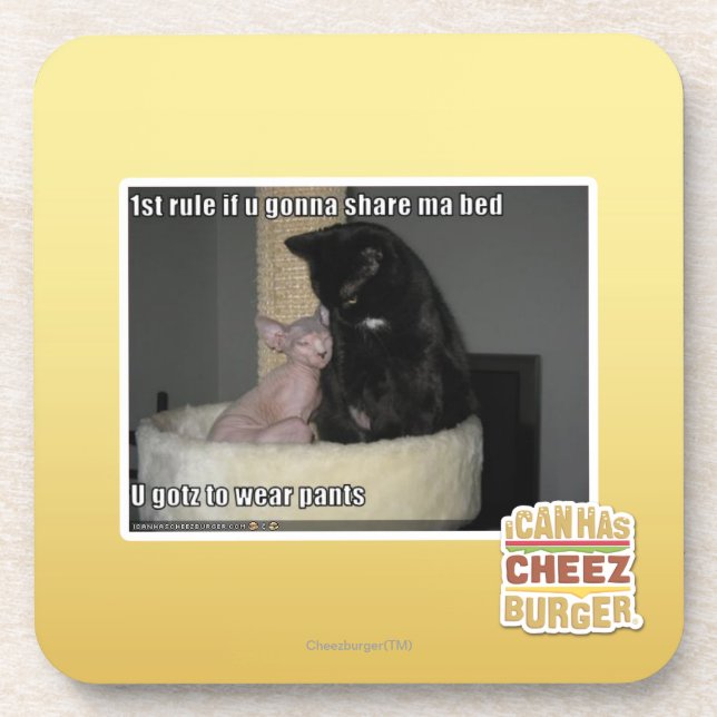 1. Regel wenn u, das geht, MA-Bett 2 zu teilen Getränkeuntersetzer (Vorderseite)