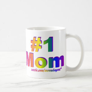 #1 Regenbogen-Doppelt-Seiten-Tasse der Mama-3D Tasse
