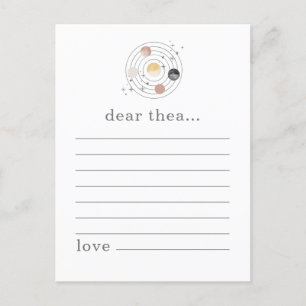 1. Reise um die Sun Time Capsul Advice Card Postkarte