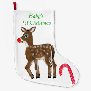 1. Ren des Babys Weihnachts Großer Weihnachtsstrumpf
