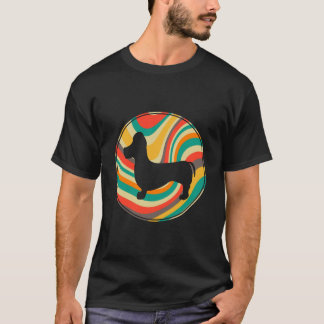 1 Retro Vintage Dackel-Hunderasse T-Shirt