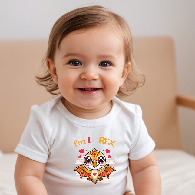 1-Rex Birthday Shirt – Custom Name Gift (Von Creator hochgeladen)