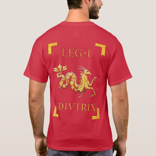 1 römischer Legio I Adiutrix Vexillum T - Shirt (Rückseite)
