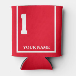 1 Rot mit dem Sättel-Schnabel des Weißen Pferdes Dosenkühler