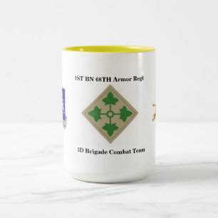 1. Rüstung des Bataillon-68. 3. Infanterie-Tasse Zweifarbige Tasse