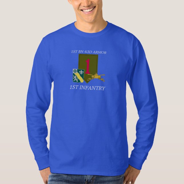 1. RÜSTUNGS-1. INFANTERIE-SHIRT DES BATAILLON-63D T-Shirt (Vorderseite)