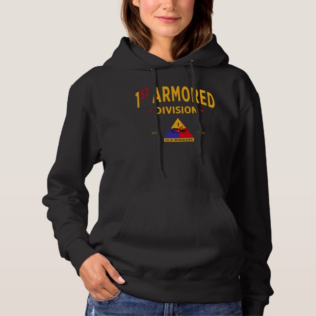 1. Rüstungsabteilung "Alte Ironseiten" Frauen Hoodie (Vorderseite)