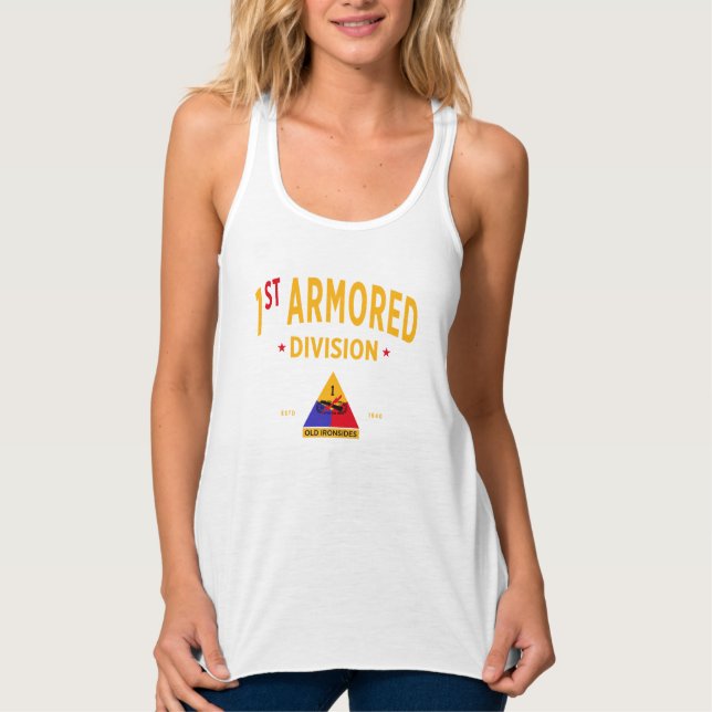 1. Rüstungsabteilung "Alte Ironseiten" Frauen Tank Top (Vorderseite)