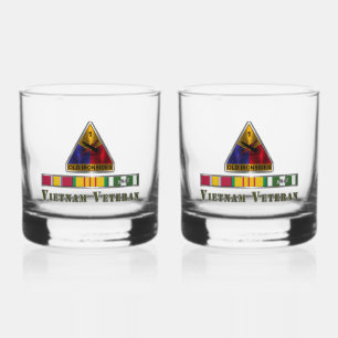 1. Rüstungsabteilung Vietnam Veteran Whiskyglas