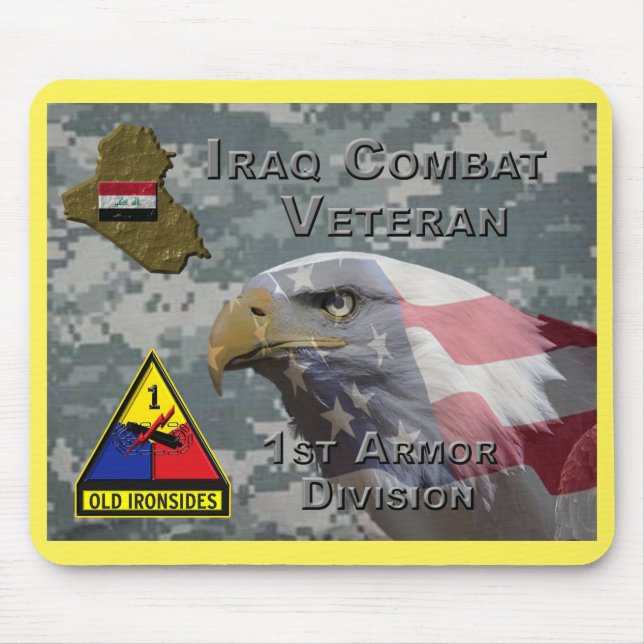 1. Rüstungsdiv Irak-Kampfveteran Mousepad (Vorne)