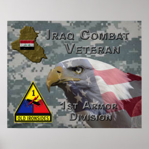 1. Rüstungsdiv Irak-Kampfveteran Poster