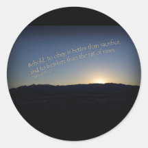 1 Samuel 15:22 Sonnenuntergang Schwarze Grenze