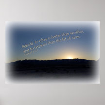 1 Samuel 15:22 Weißer Sonnenuntergang