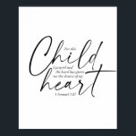 1 Samuel 1:27 Dual-Schriftart Poster<br><div class="desc">Für dieses Kind habe ich gebetet, und der Herr hat mir die Wünsche meines Herzens gegeben. -1 Samuel 1:27 Dual-Schriftart</div>