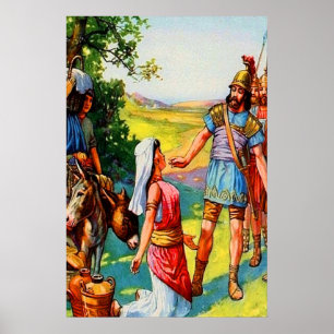 1 Samuel 25 Abigail Frage für Verzeihung Plakat