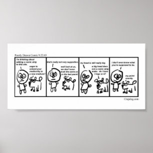 1. Schlecht gezeichnetes Comic Poster