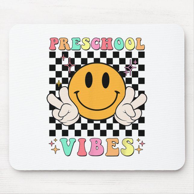 1. Schulvorschultag Vibes Fun Teacher Nurs Mousepad (Vorne)