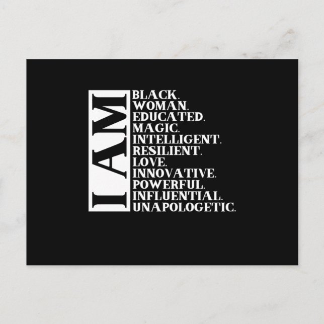 1 Schwarzes Sprichwort Ich bin Manuel.Png Ankündigungspostkarte (Vorderseite)