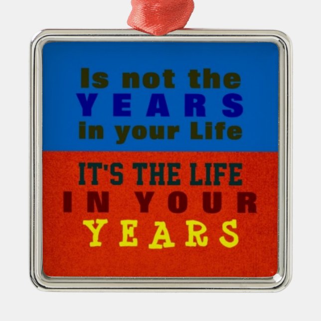 1 SEITE / DEINE JAHRE ~ Ornament (Vorne)