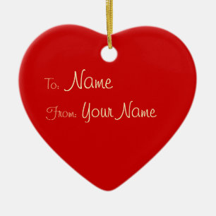 1 SEITE / DIY ~ Geschenk Tag Ornament Herz / 3x2.8